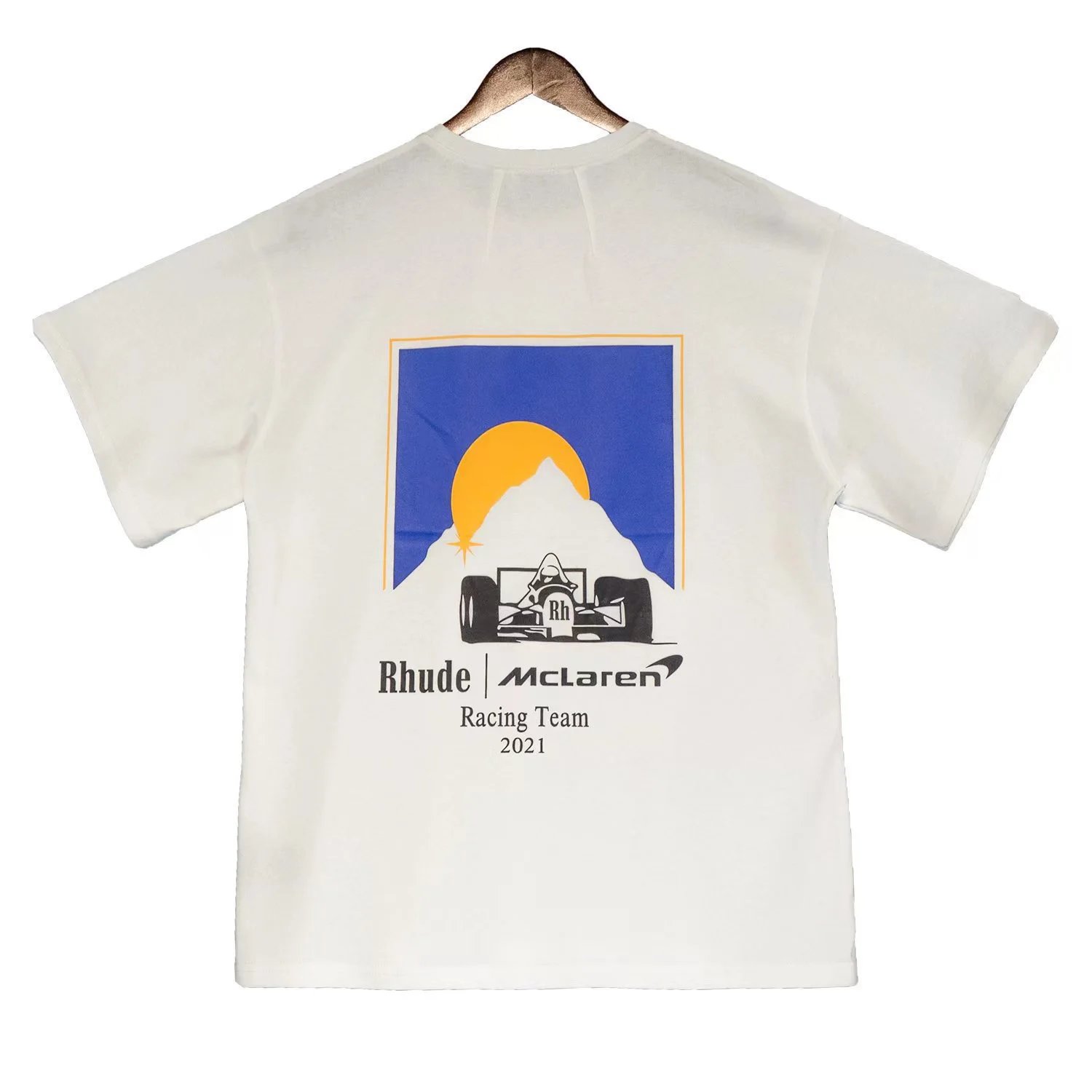 Rhude McLaren Sunset Print Tee Multicolor - Gallery Image 4 - Detailed View