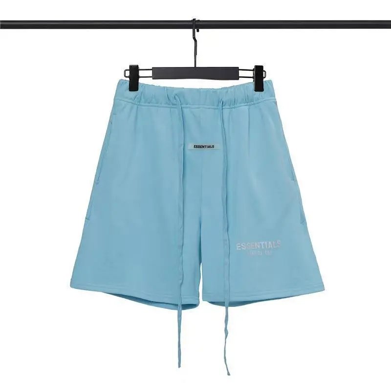 Streetwear Cotton Shorts Men Summer Blush Pink - Gallery Image 5 - Detailed View