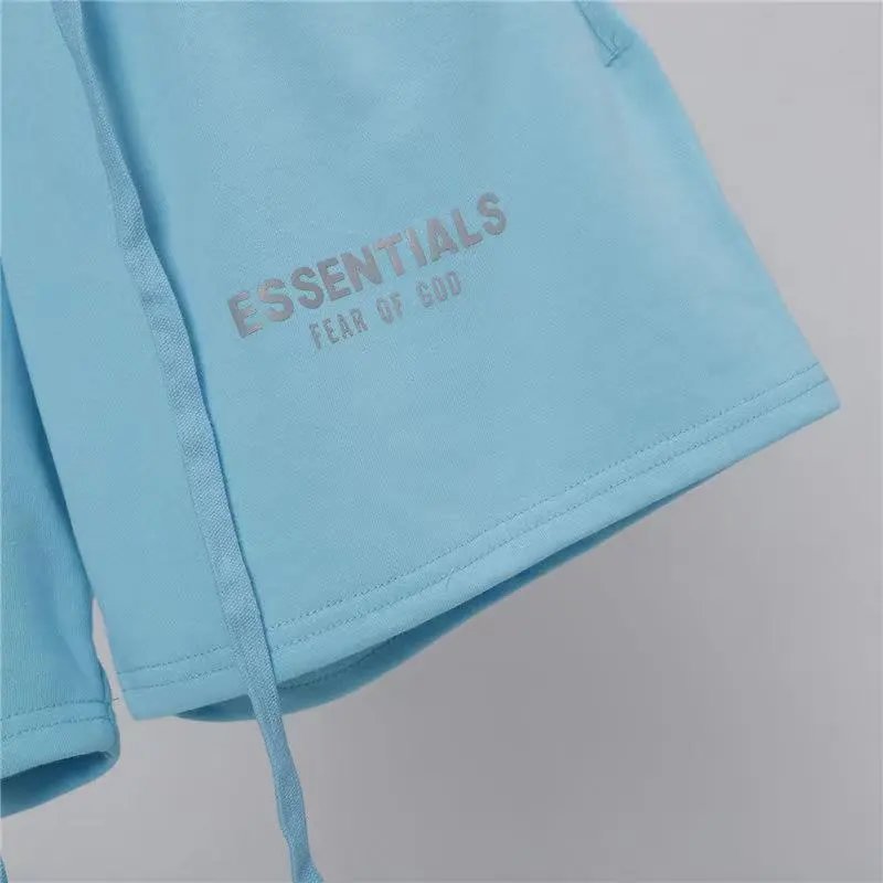 Streetwear Cotton Shorts Men Summer Blush Pink - Gallery Image 14 - Detailed View