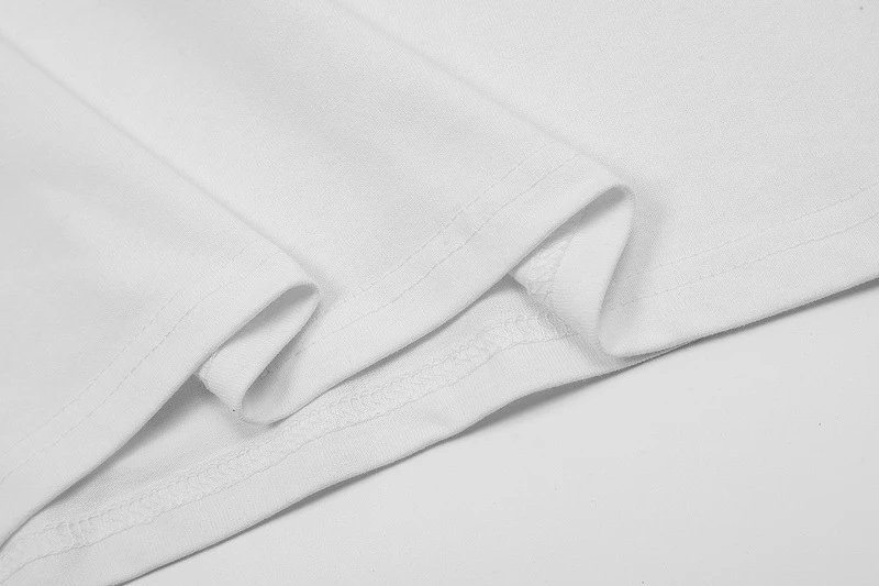 Street Style Graphic Cotton T-Shirt Ivory - Gallery Image 11 - Detailed View