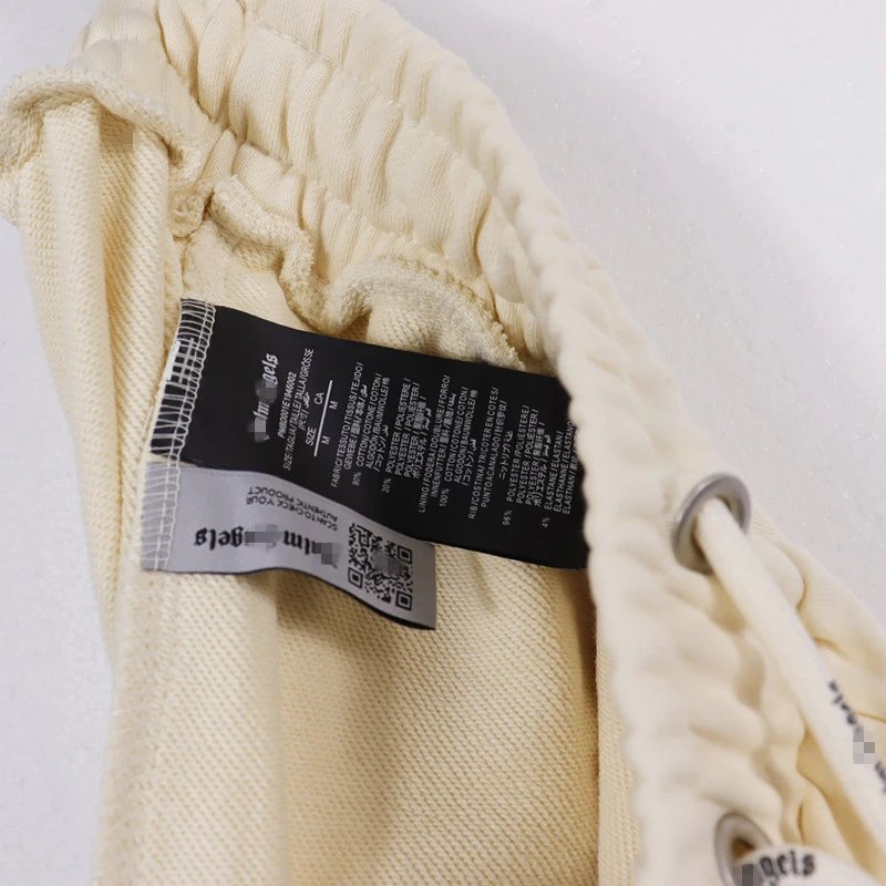 Street Cotton Sweatpants Unisex Joggers Ecru - Gallery Image 10 - Detailed View