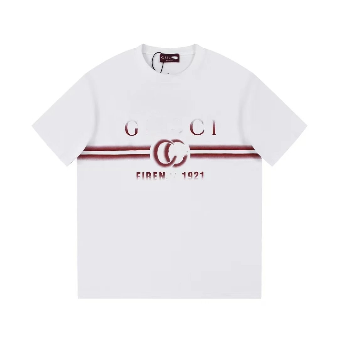 Casual Cotton Graphic Tee Unisex Snow White - Gucci - Cnfans - $21.94
