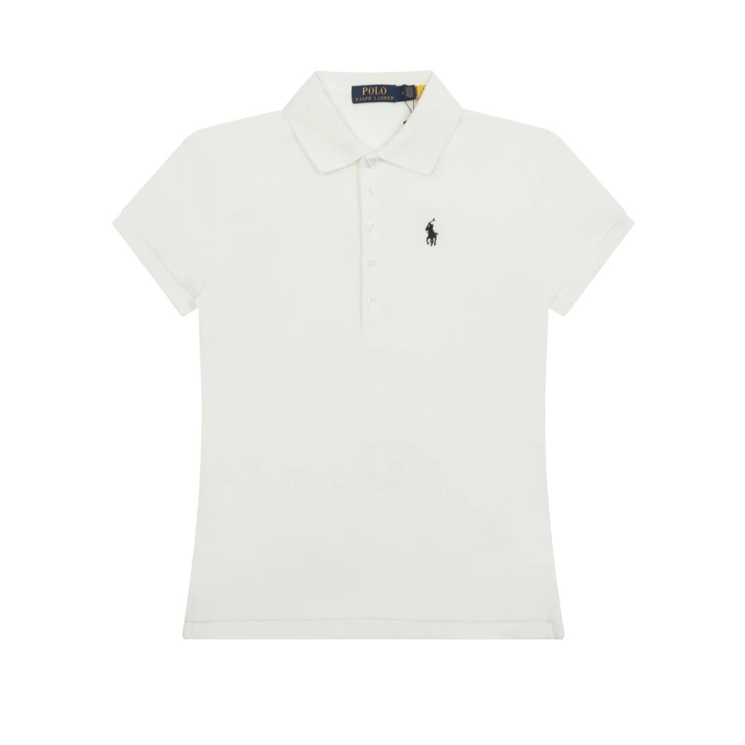 Classic Cotton Slim Fit Polo Shirt - Snow White - Ralph Lauren - Cnfans - $24.84