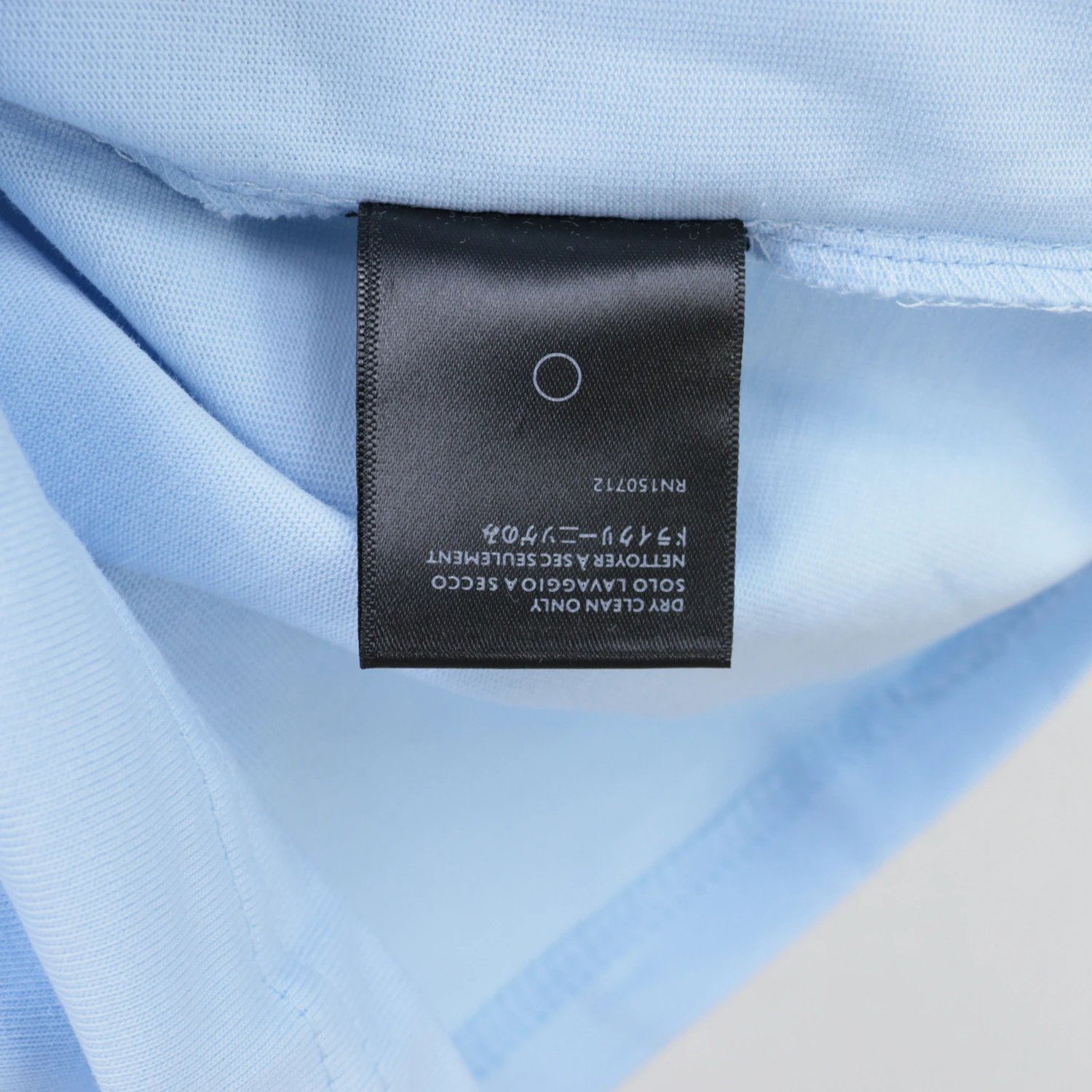 Amiri Flocked Emblem T-Shirt Blue - Gallery Image 8 - Detailed View