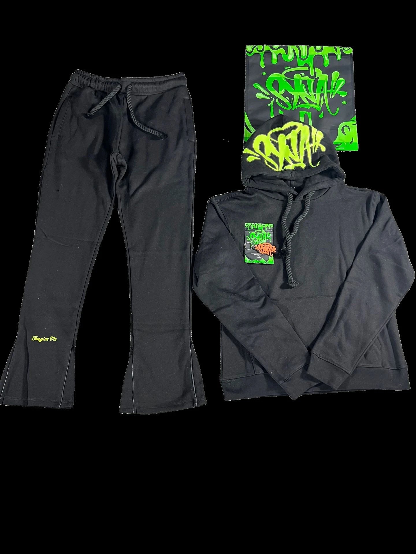 Street Style Cotton Hoodie Pants Set, Crimson - Syna World(Syna) - Cnfans - $58.03