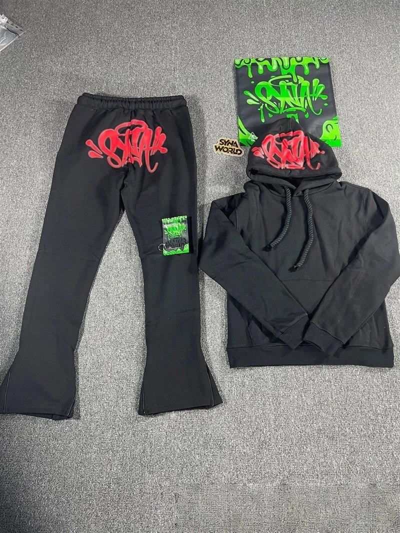 Street Fleece Hoodie Pant Set, Athleisure - Onyx - Syna World(Syna) - Cnfans - $58.03