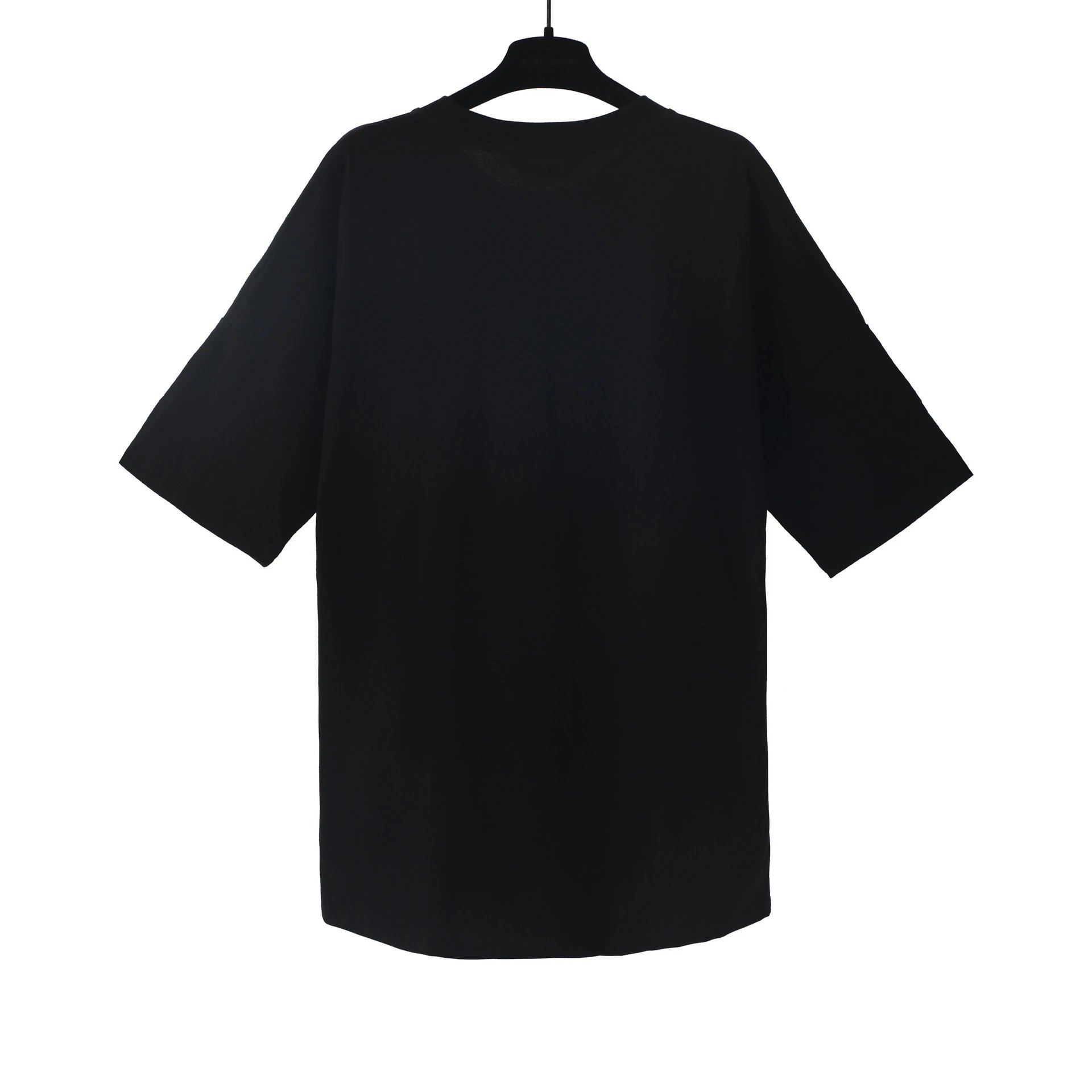 Streetwear Bear Graphic Cotton Tee Ivory Black - Gallery Image 5 - Detailed View