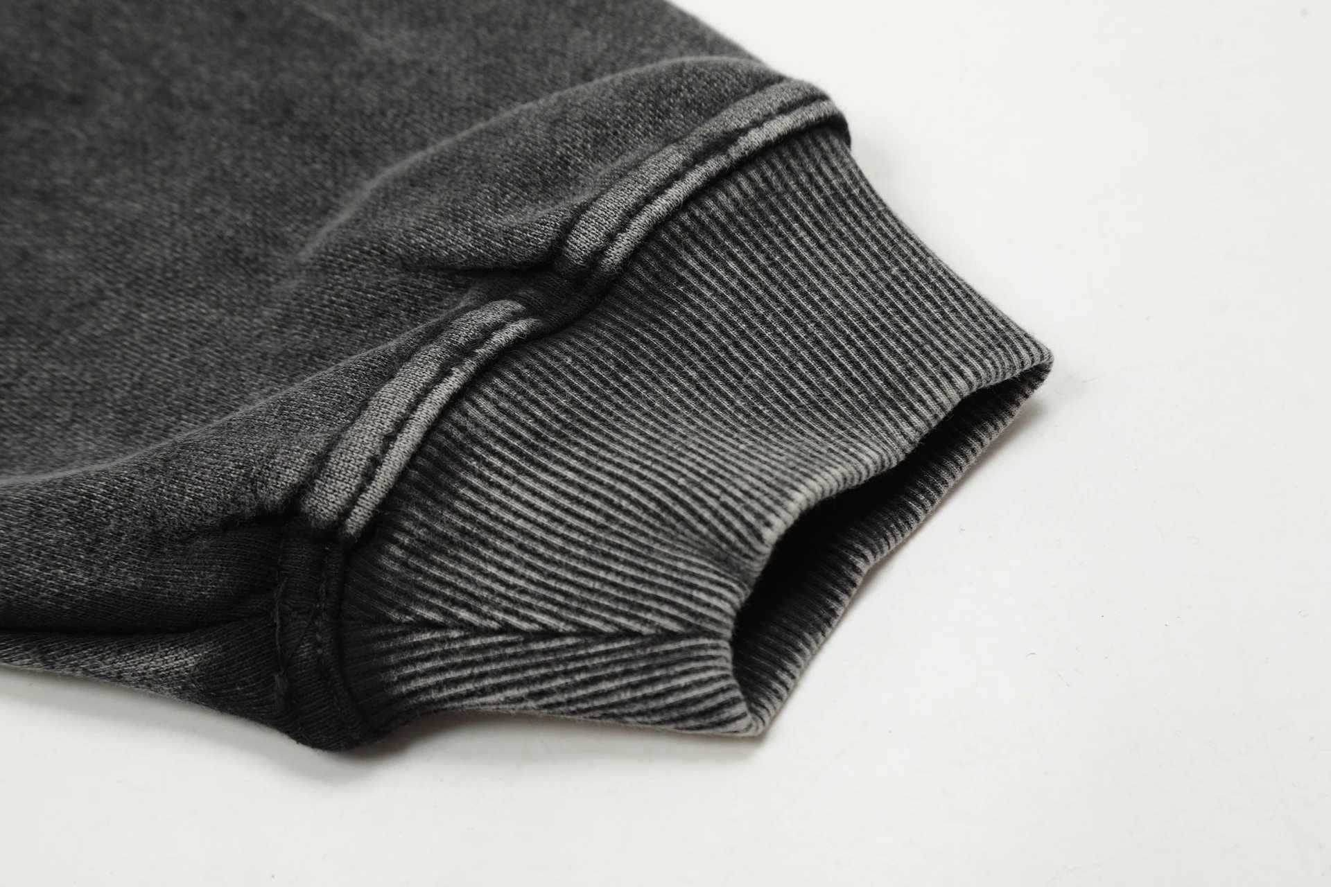 Vintage Graphic Pullover Hoodie Unisex Washed Black - Gallery Image 14 - Detailed View