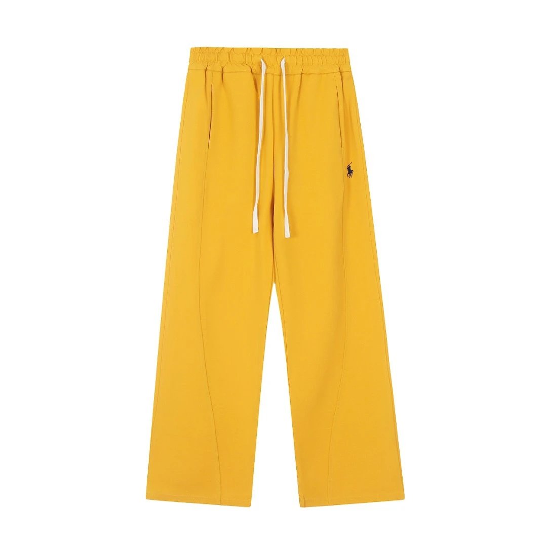 Casual Straight-leg Cotton Sweatpants, Goldenrod - Ralph Lauren - Cnfans - $42.58