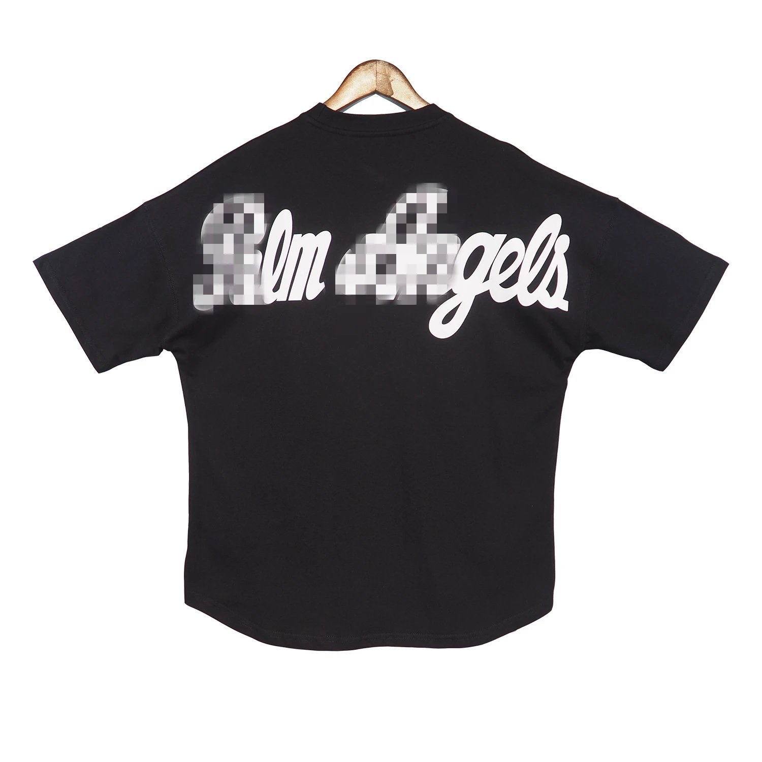 Streetwear Oversized Drop Shoulder Tee Azure Blue - Gallery Image 4 - Detailed View