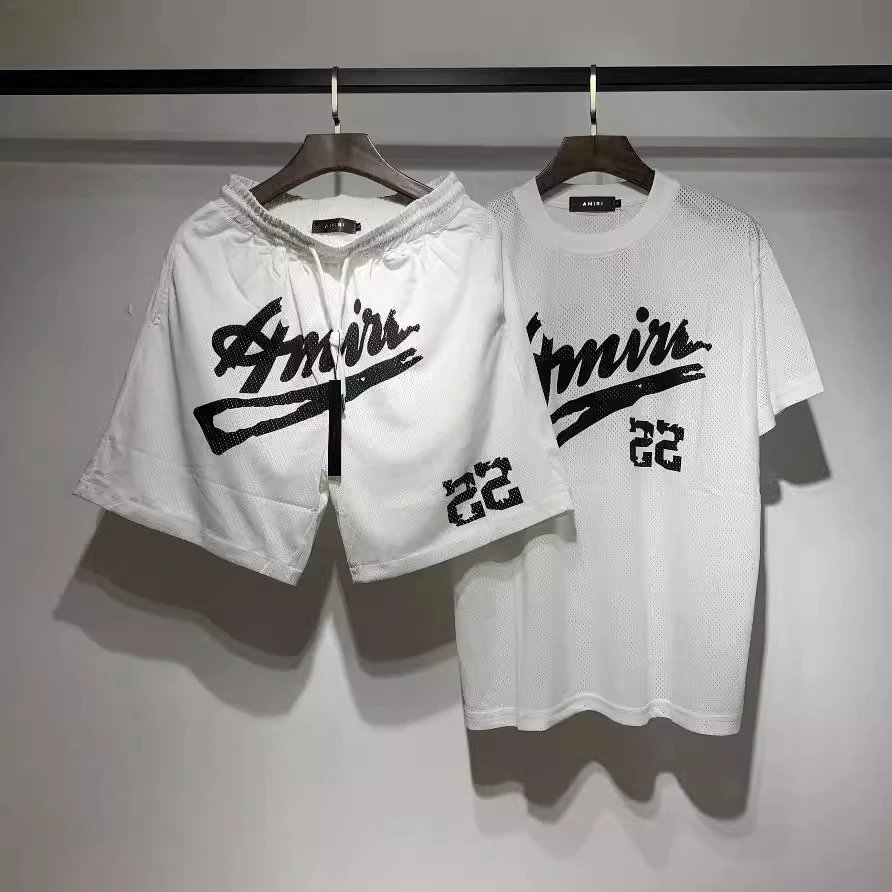 Amiri Breathable Mesh Set Black White - Gallery Image 4 - Detailed View