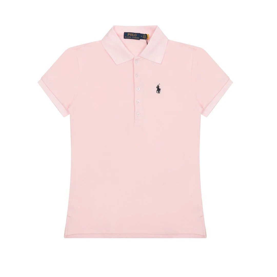 Casual Cotton Slim Fit Women Polo Shirt Sea Spray - Gallery Image 11 - Detailed View