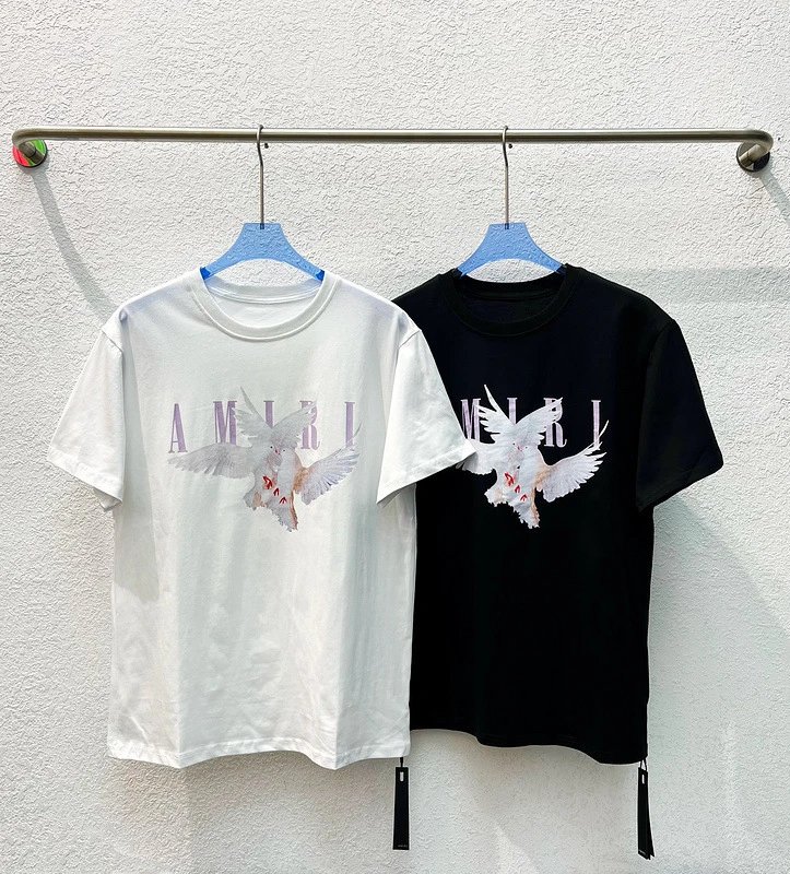 Amiri Crane Printed T-Shirt Multicolor - Gallery Image 7 - Detailed View