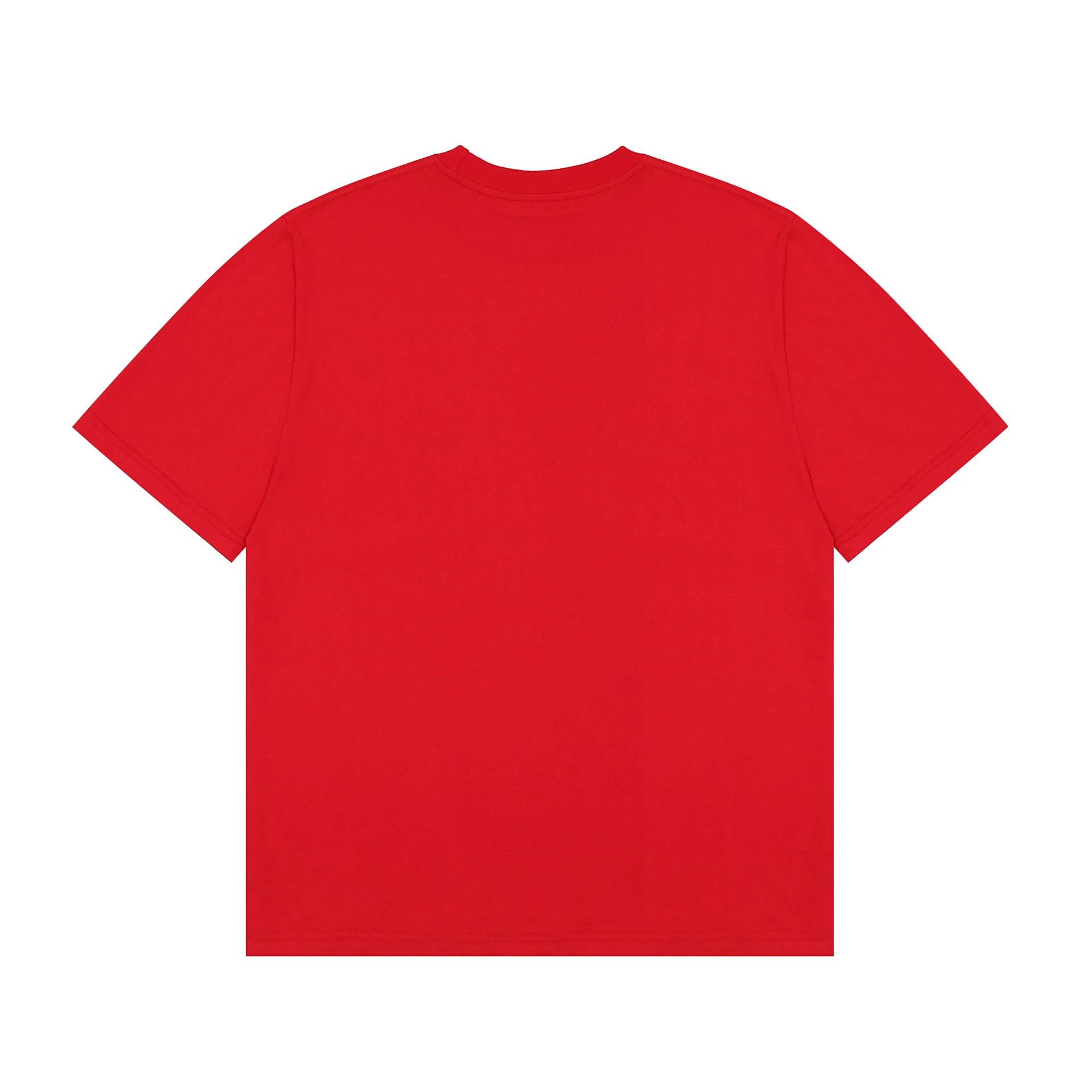 Street Style Cotton Graphic Tee Crimson Red - Gallery Image 4 - Detailed View