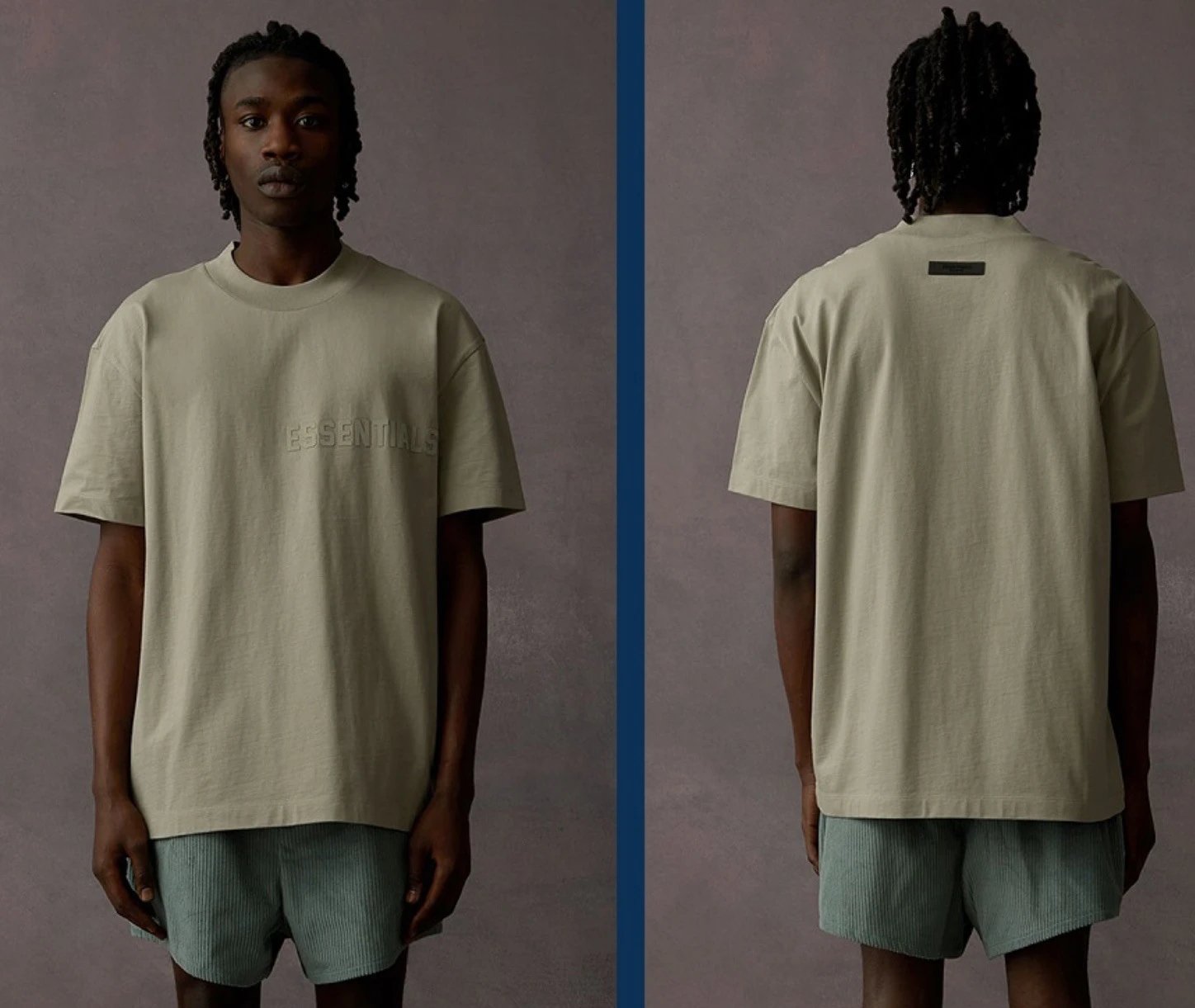 High-Street Cotton Tee Beige - Gallery Image 3 - Detailed View