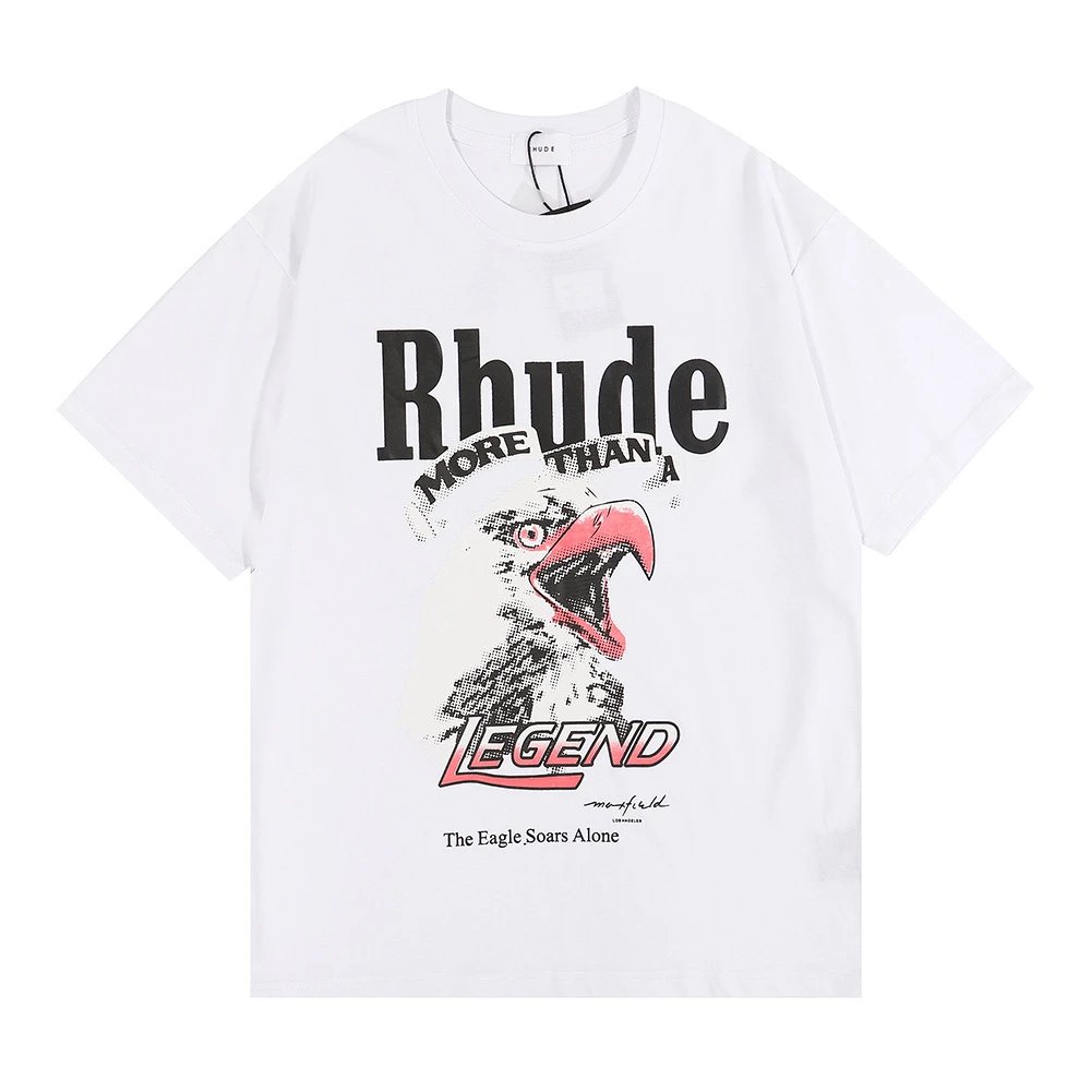 Rhude Eagle Print T-Shirt Multicolor - Gallery Image 5 - Detailed View