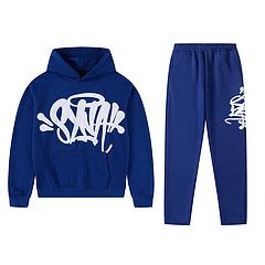 Street Style Cotton Hoodie Sweatpants Set Unisex Cobalt - Syna World(Syna) - Cnfans - $47.65