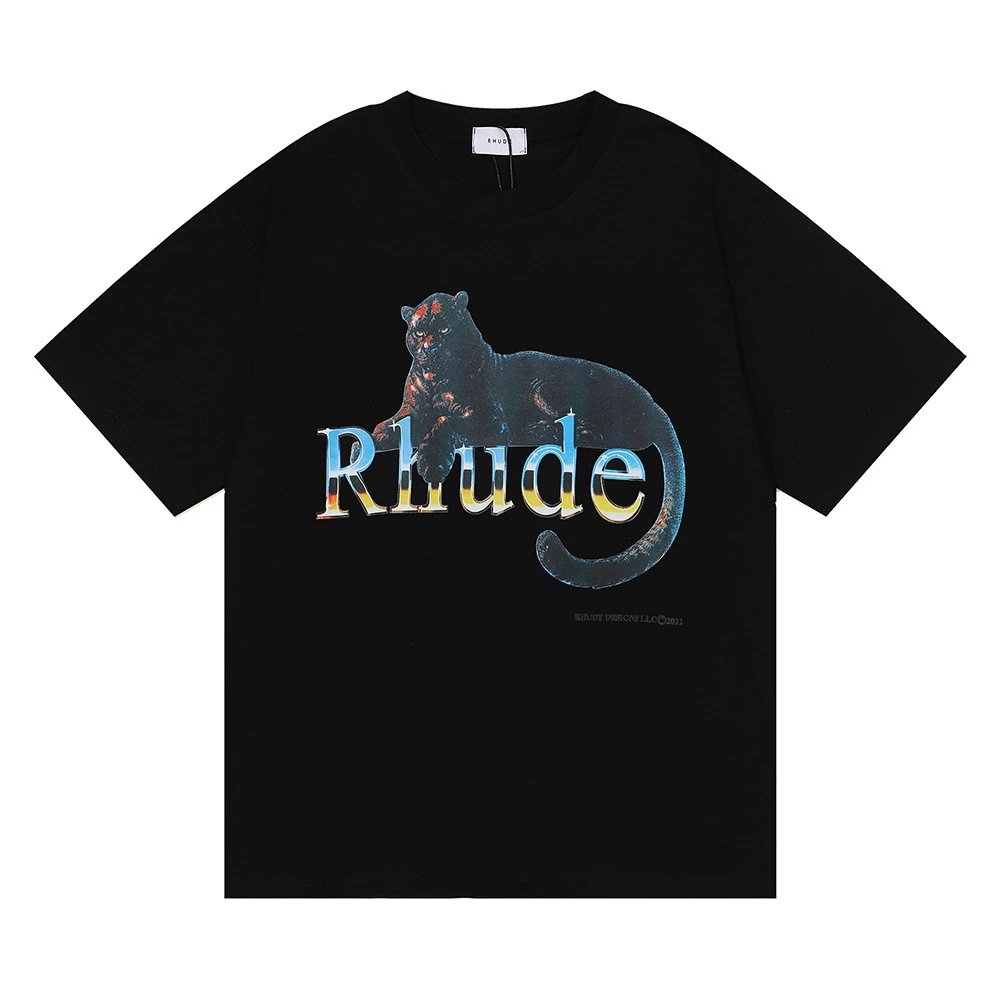 Rhude Black Panther T-Shirt Multi - Gallery Image 2 - Detailed View