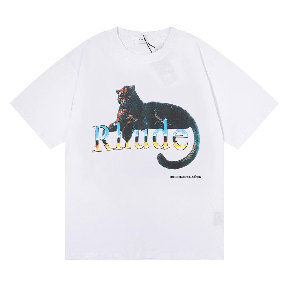 Rhude Black Panther T-Shirt Multi - Gallery Image 4 - Detailed View
