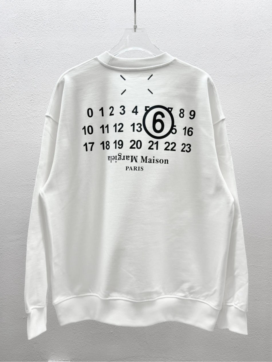 Maison Margiela MM6 Print Sweatshirt Black - Gallery Image 9 - Detailed View