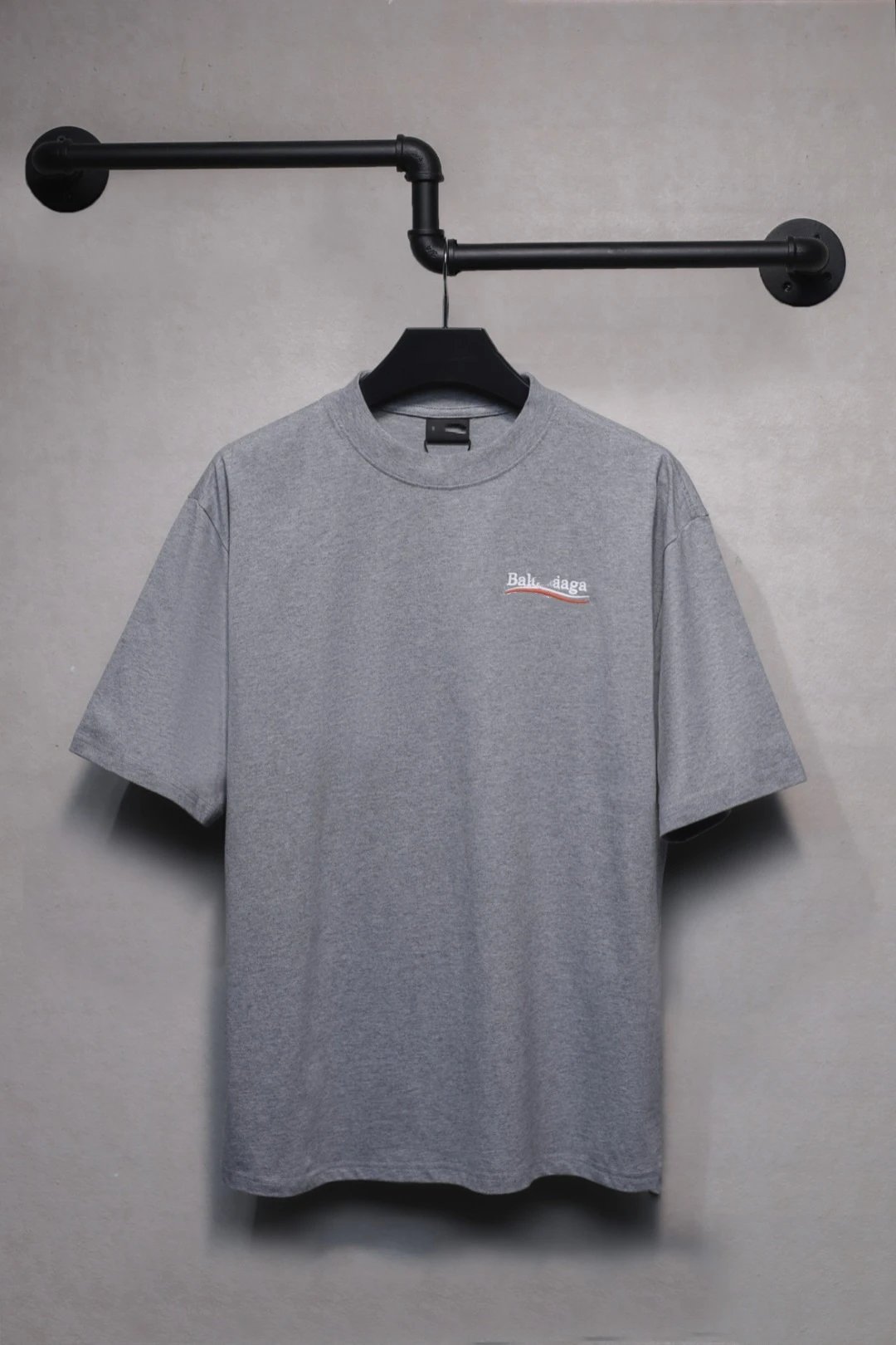 Casual Cotton Blend Tee Unisex Top Ash - Balenciaga - Cnfans - $26.45