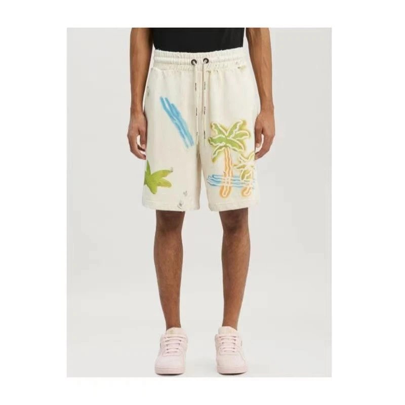 Graffiti Beach Sports Shorts Ivory - Gallery Image 12 - Detailed View