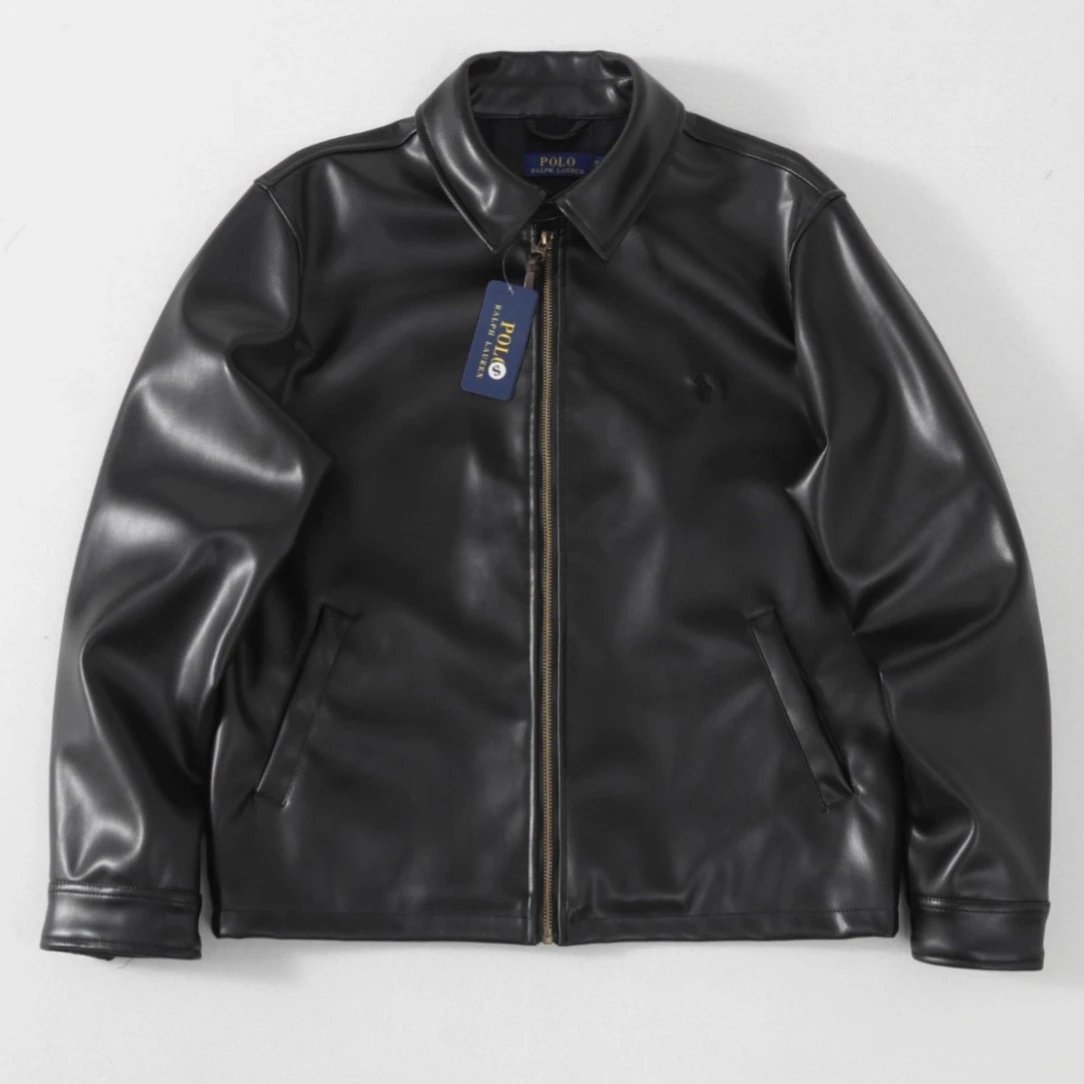 Polo Ralph Lauren Leather Jacket Black - High Quality Product Image - Cnfans