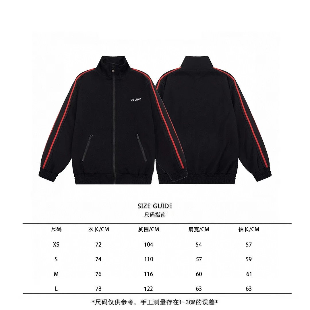 CELINE Zip-Up Jacket Black - Gallery Image 9 - Detailed View