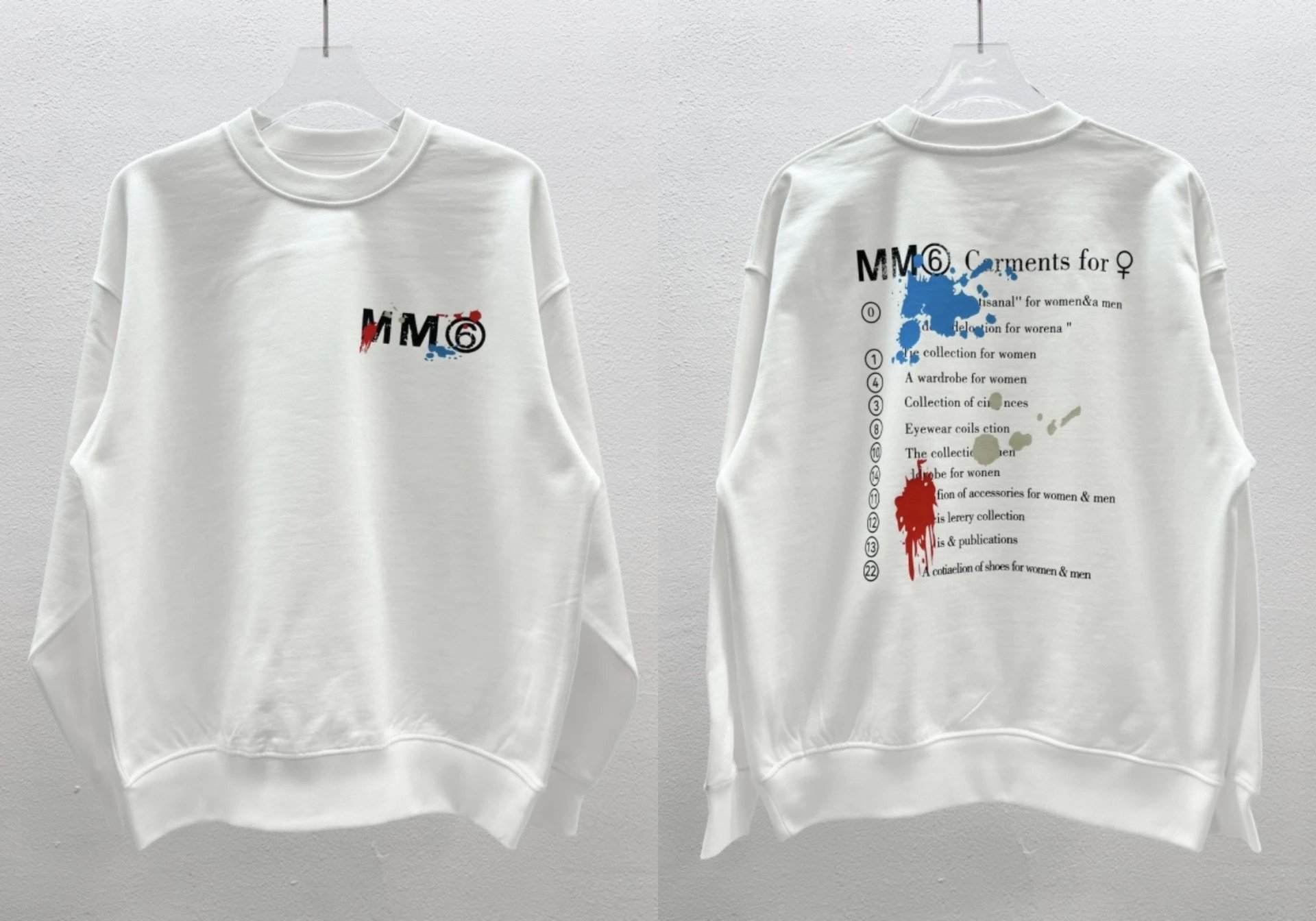 Maison Margiela MM6 Print Sweatshirt Black - Gallery Image 6 - Detailed View