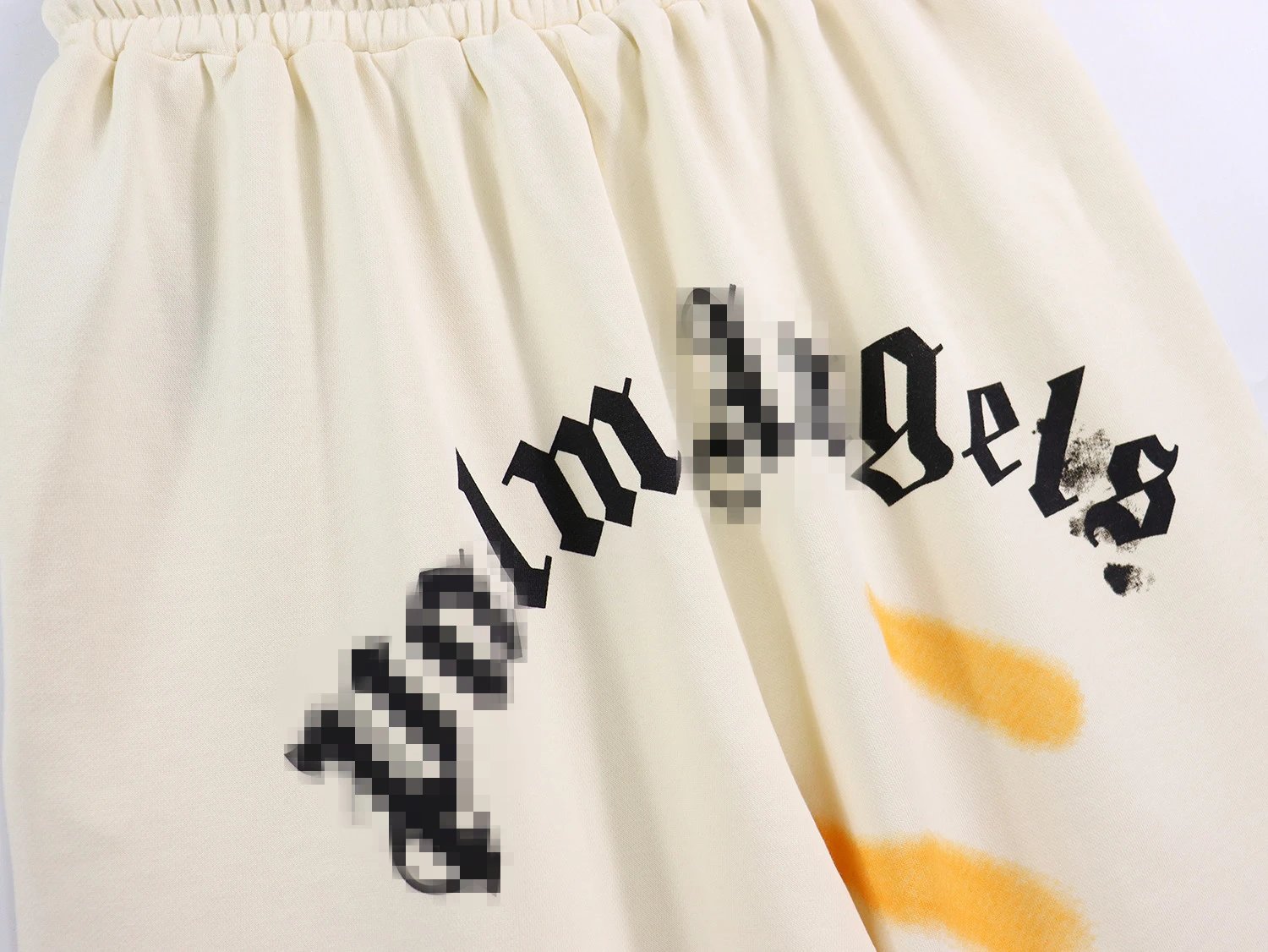 Graffiti Beach Sports Shorts Ivory - Gallery Image 6 - Detailed View