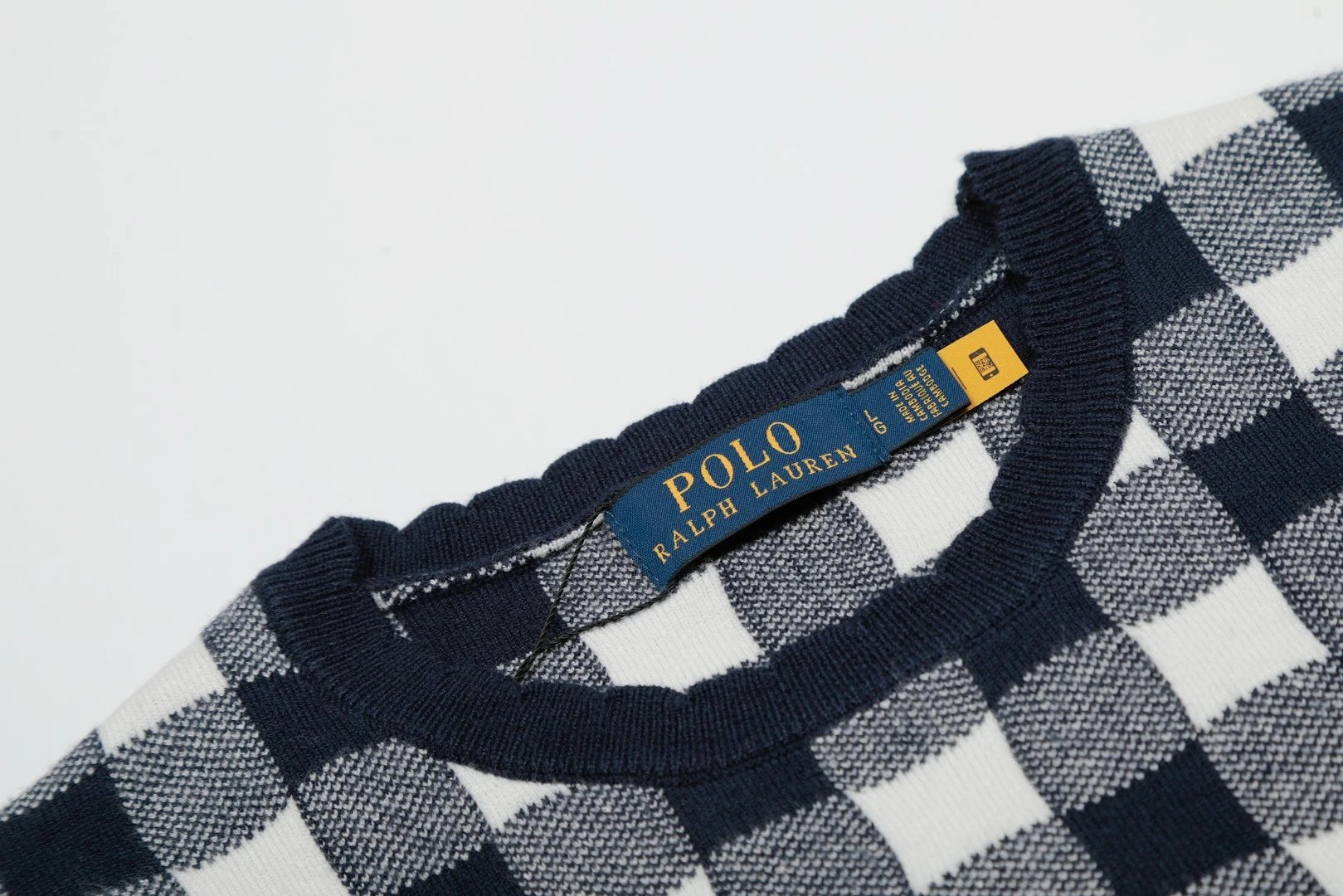 Summer Houndstooth Knit Tee, Casual Cerulean - Gallery Image 10 - Detailed View