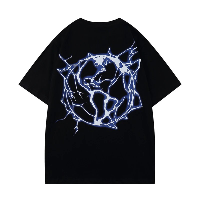Streetwear Lightning Tee Obsidian - Gallery Image 8 - Detailed View