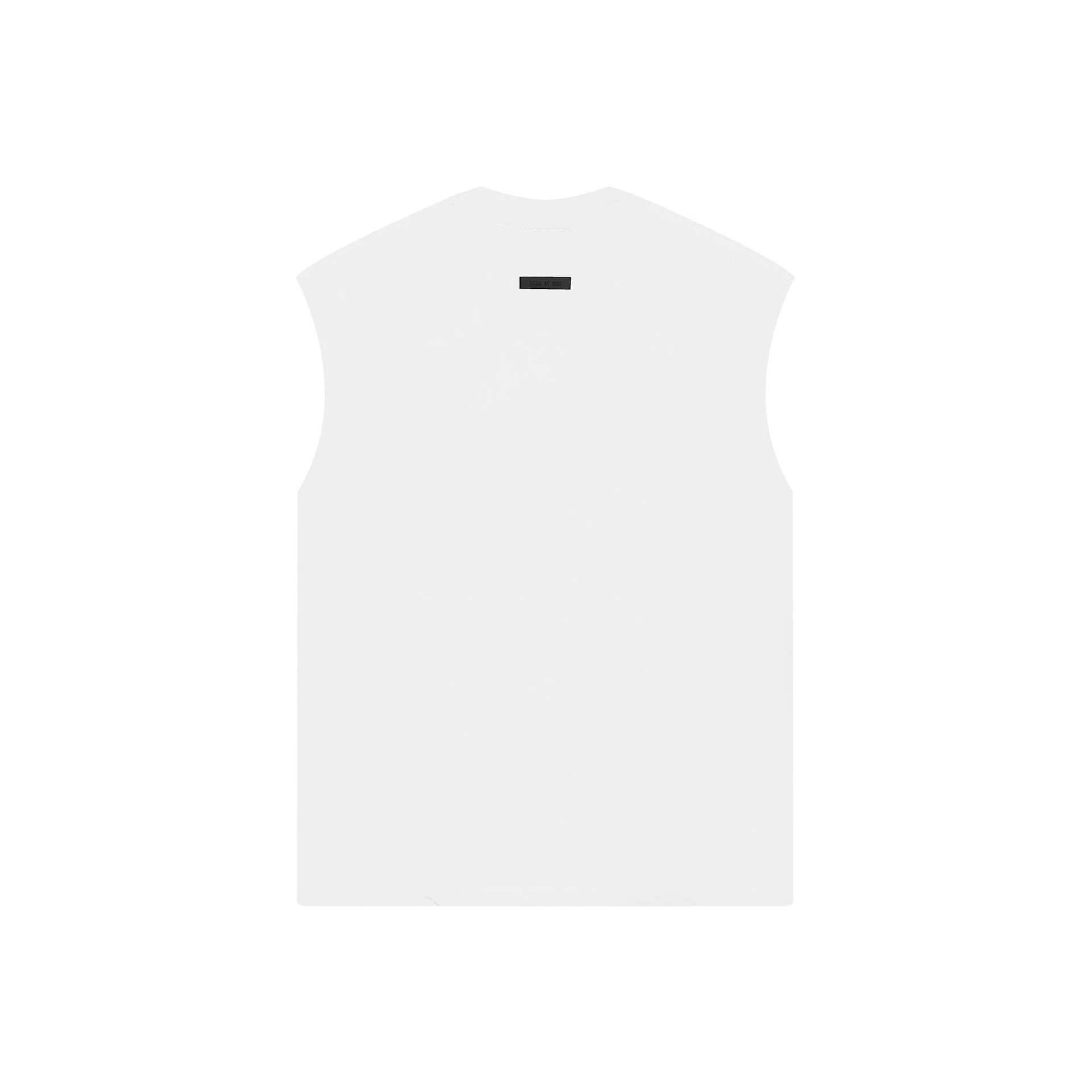 Sleeveless High-Street Vest Ivory - Gallery Image 8 - Detailed View