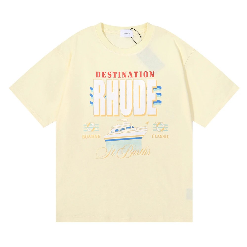 RHude Yacht Print Tee Multicolor - Gallery Image 2 - Detailed View