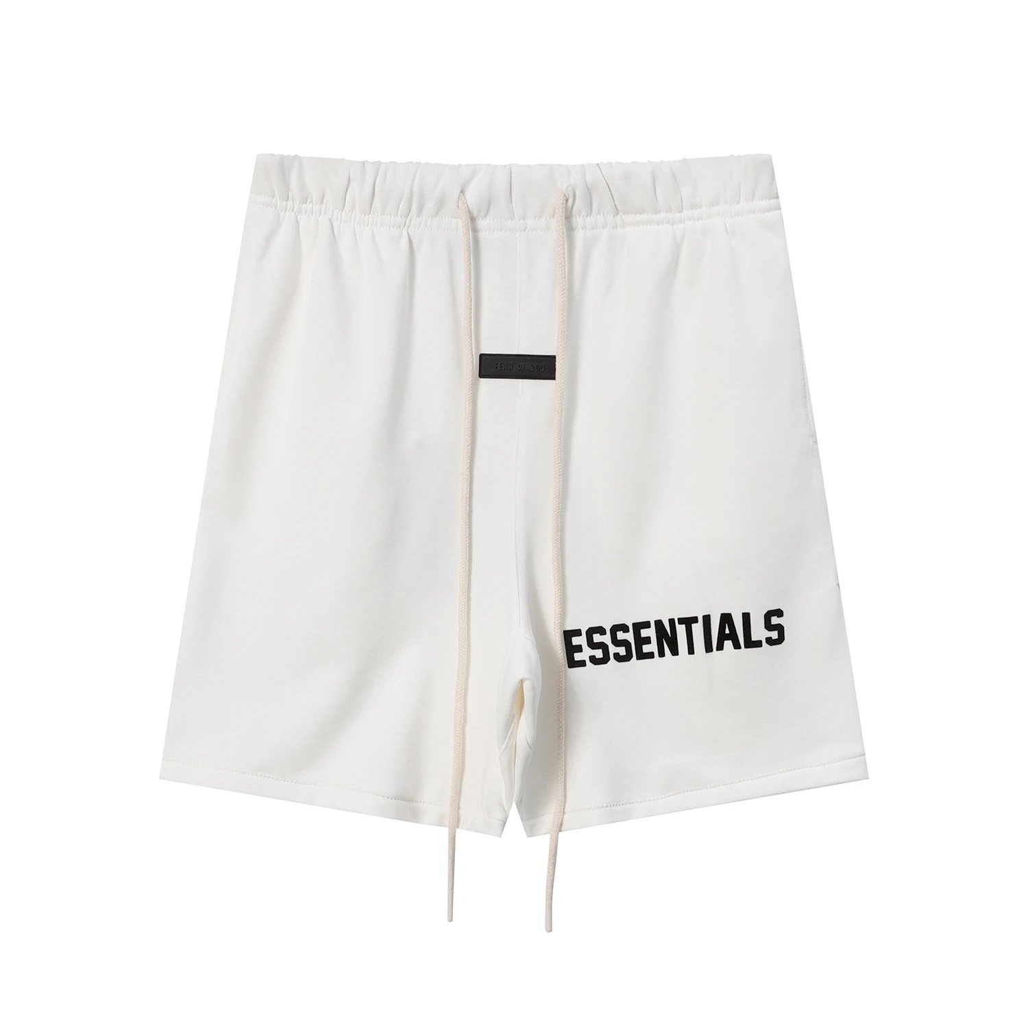 High-Street Fleece Shorts Beige - Gallery Image 3 - Detailed View