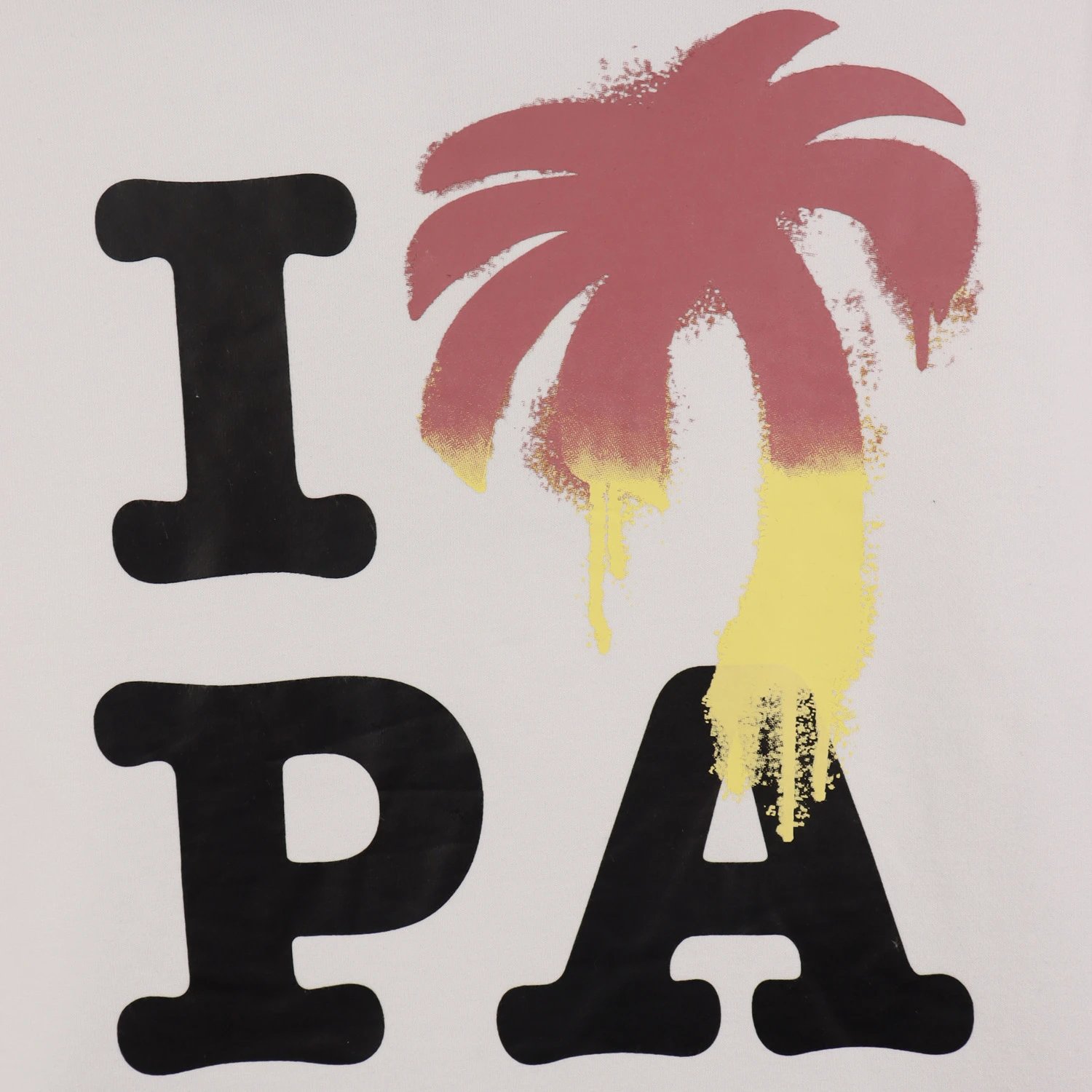 Street Palm Tree Cotton Hoodie Unisex Aquamarine - Gallery Image 13 - Detailed View