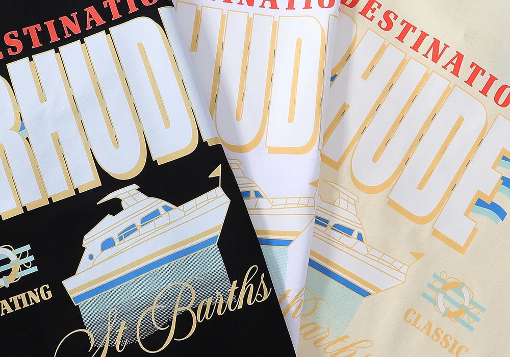 RHude Yacht Print Tee Multicolor - Gallery Image 8 - Detailed View