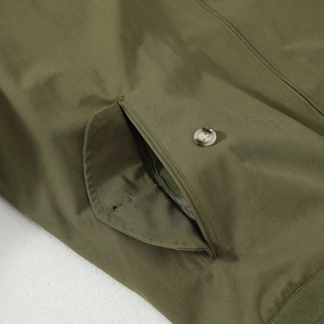 Men's Harrington Jacket Workwear Style Sky Blue - Gallery Image 14 - Detailed View