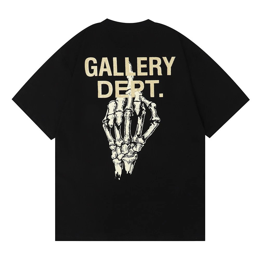 Gallery Dept Skull Hand Gold Tee Black - Gallery Image 3 - Detailed View