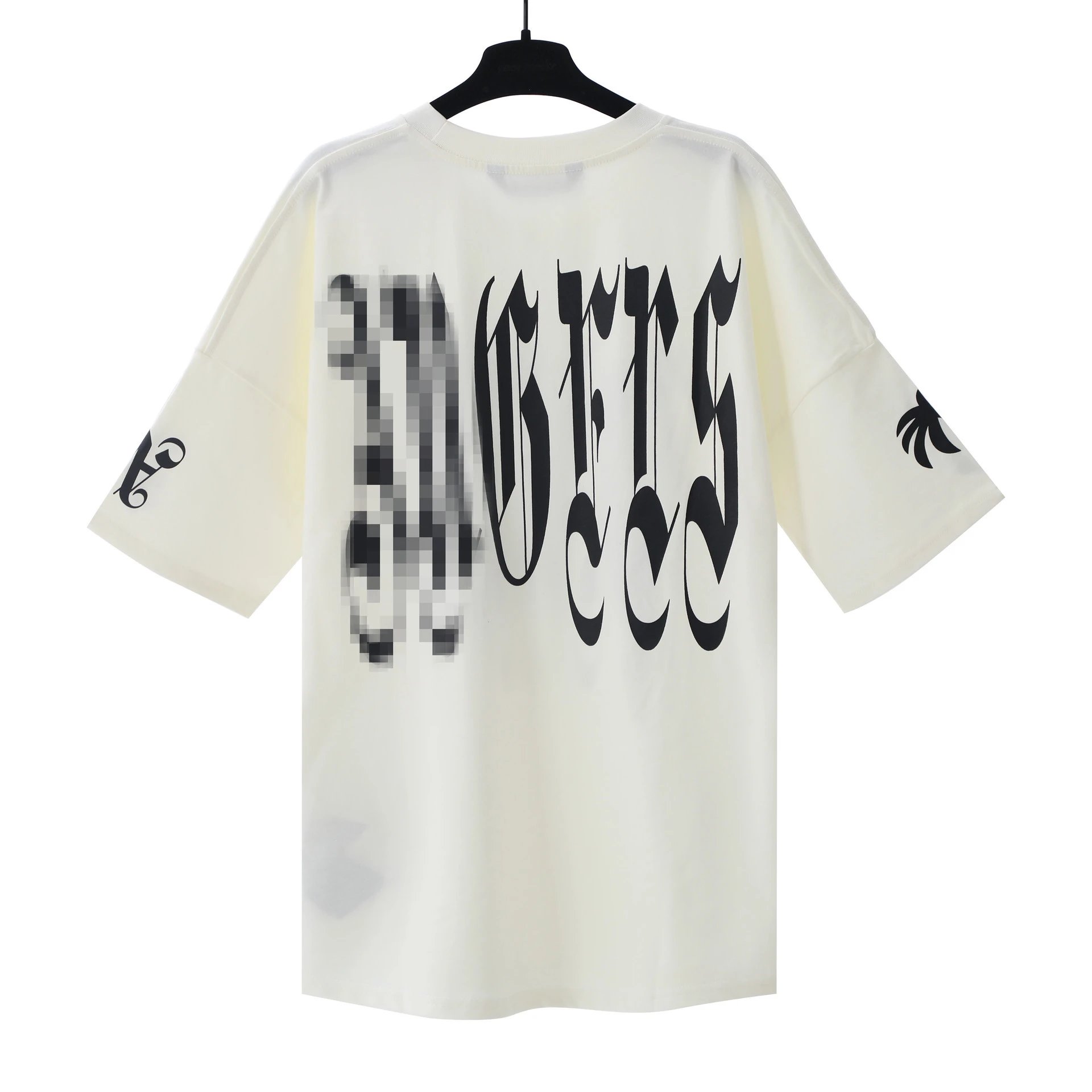 Streetwear Cotton Graphic Logo Oversized T-Shirt Neon Yellow - Gallery Image 5 - Detailed View