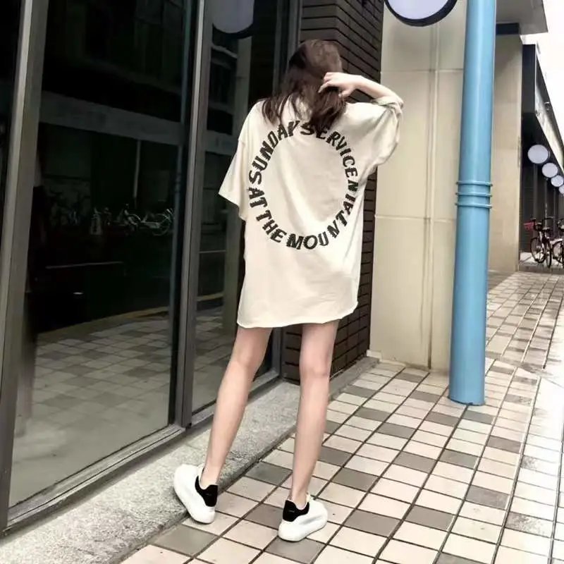 Unisex Hip-Hop Tee Beige - Gallery Image 14 - Detailed View