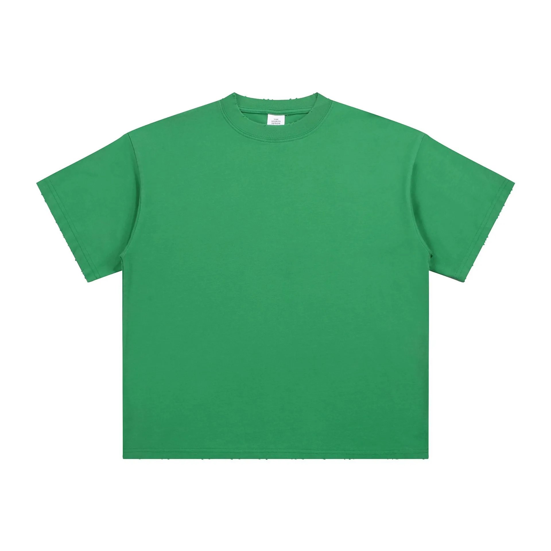 Oversize Cotton Tee, Spring/Summer, Rose Red - Gallery Image 5 - Detailed View