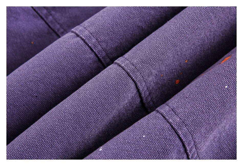 Unisex Winter Faux Fur Hooded Workwear Jacket, Amethyst - Gallery Image 15 - Detailed View