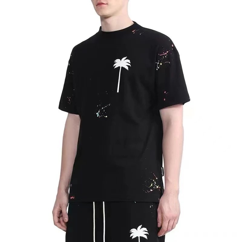 Street Style Palm Tree Tee Ink Black - Gallery Image 14 - Detailed View