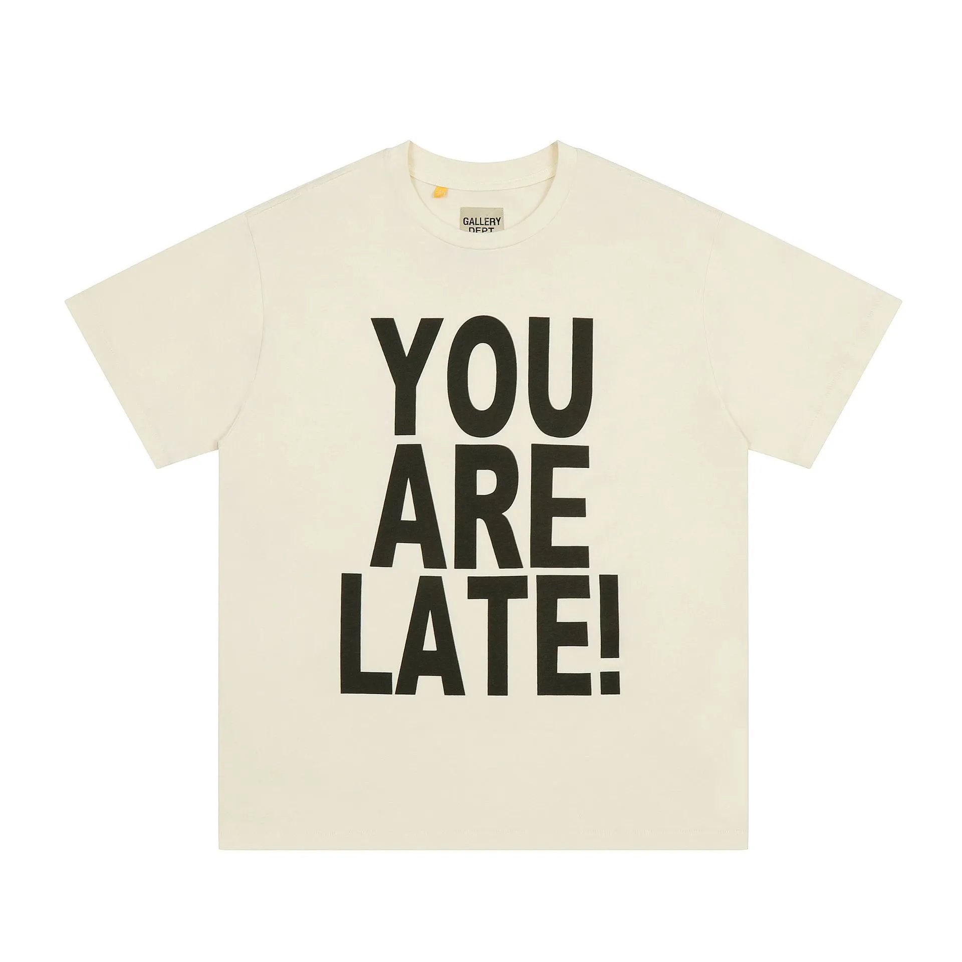 Gallery Dept Late Print Tee White - Gallery Dept - Cnfans - $21.45