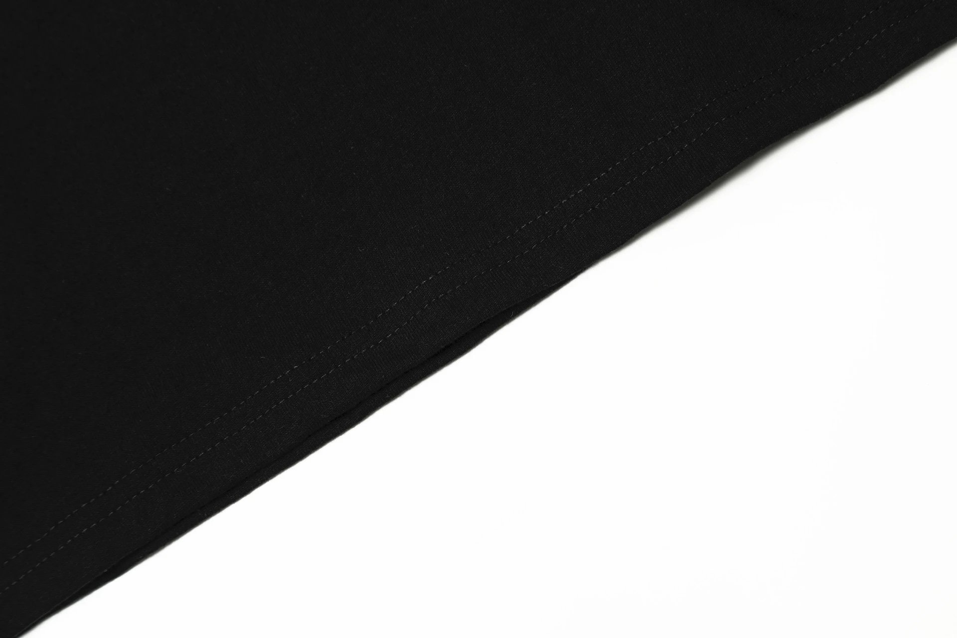 Streetwear Cotton Graphic Tee Raven Black - Gallery Image 8 - Detailed View