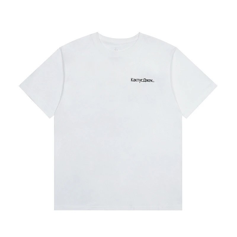 Streetwear Robot Graphic Cotton Tee Ivory - Gallery Image 4 - Detailed View