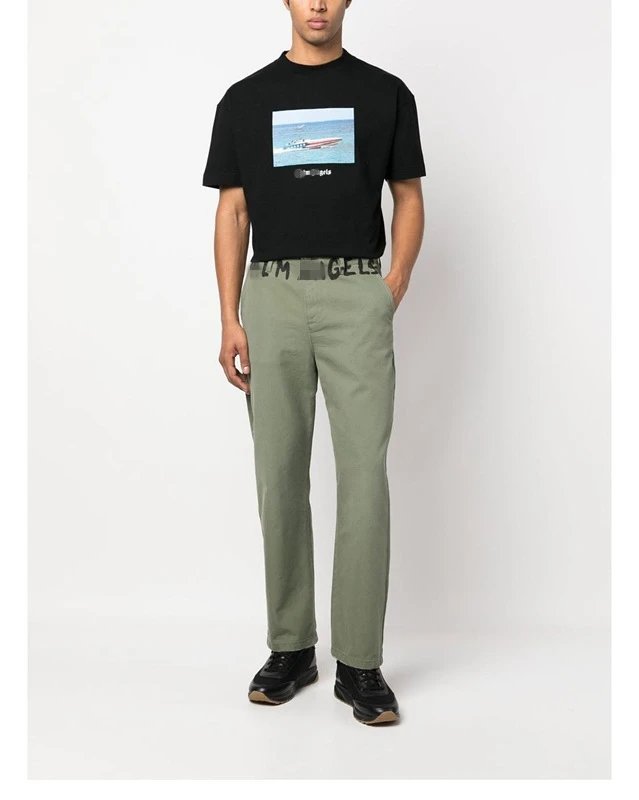 High Street Boat Graphic Cotton T-Shirt Jet Black - Gallery Image 9 - Detailed View