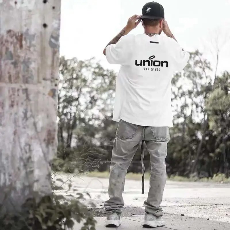 Streetwear Cotton Hip Hop Tee Ivory - Gallery Image 7 - Detailed View