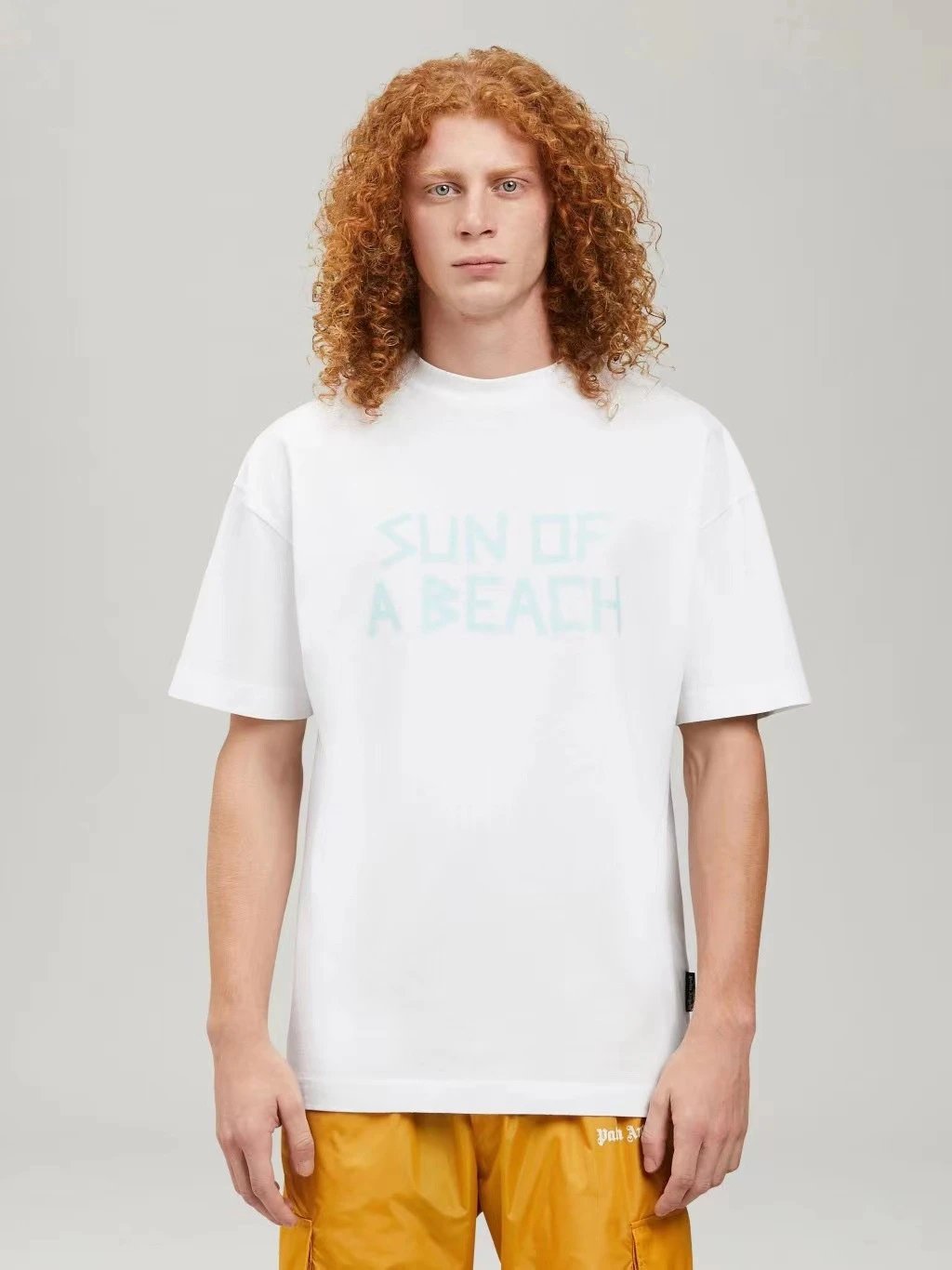 High Street Cotton Graphic Tee Ivory White - Gallery Image 11 - Detailed View